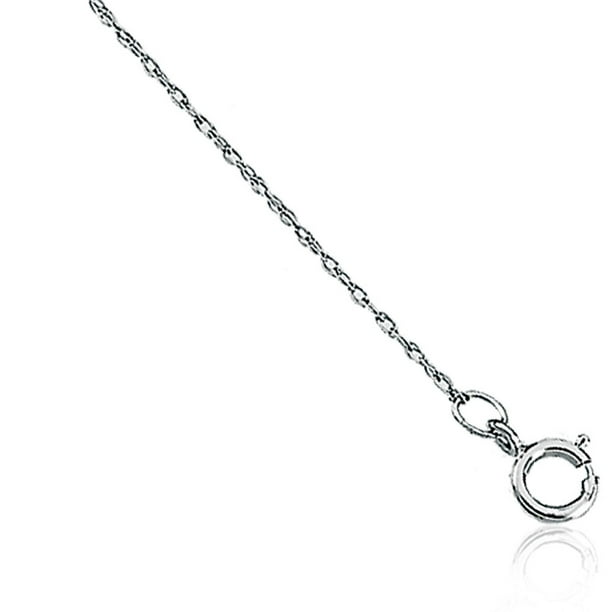 14k Gold Rope Chain Necklace with Spring Ring 1mm 14k Gold Rope Chain Necklace with Spring Ring 1mm
